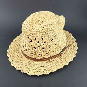 Kooringal 100% Women's Paper Raffia Summer Beach Sun Hat Size 57cm w/Buckle